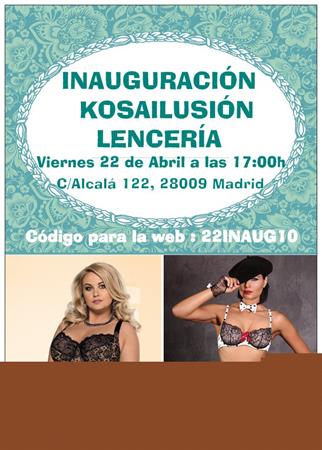 ¡NOTICIÓN! ABRIMOS TIENDA DE LENCERÍA EN MADRID | Kosailusión tienda de lencería tallas grandes, bikinis, bañadores y asesoramiento de talla 