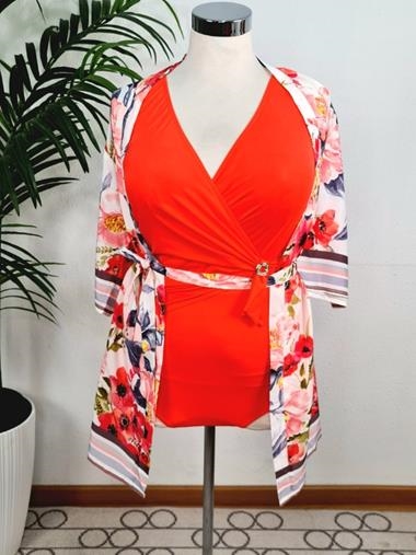 Vestido de playa"D80" | Kosailusión tienda de lencería tallas grandes, bikinis, bañadores y asesoramiento de talla 