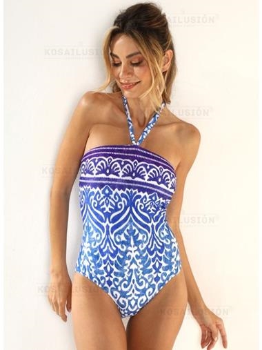 Bañador balconette "LA PALMA" | Kosailusión tienda de lencería tallas grandes, bikinis, bañadores y asesoramiento de talla 