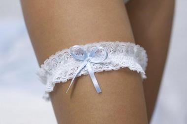 Liga con lazo azul "CFX" | Kosailusión tienda de lencería tallas grandes, bikinis, bañadores y asesoramiento de talla 