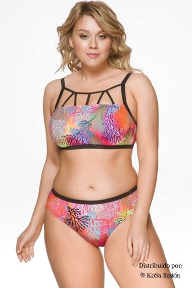 Bikini con aros sin relleno "2723" | Kosailusión tienda de lencería tallas grandes, bikinis, bañadores y asesoramiento de talla 