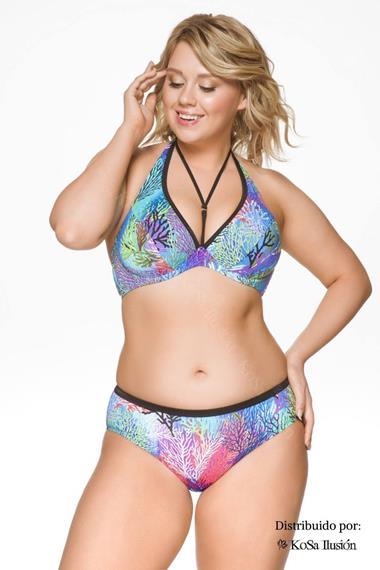 Bikini con aro sin relleno "2722" | Kosailusión tienda de lencería tallas grandes, bikinis, bañadores y asesoramiento de talla 